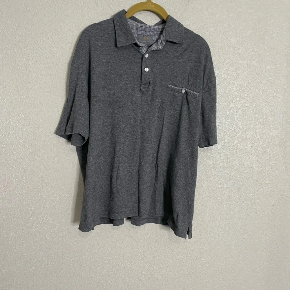 Thomas Dean Gray Men’s Polo Shirt Medium
